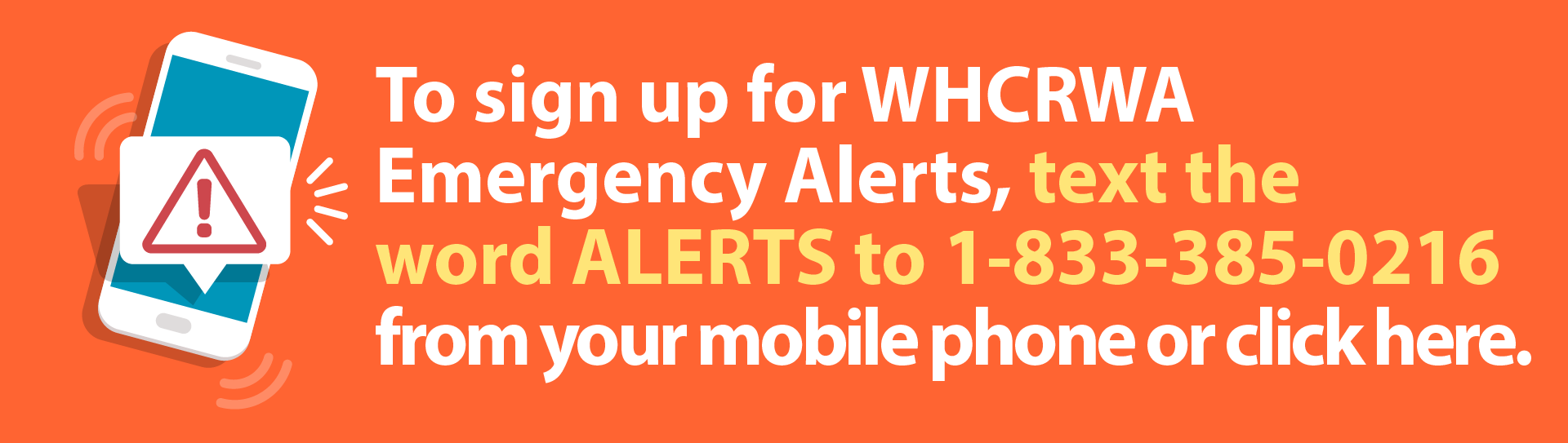Sign Up To Receive TEXT alerts
