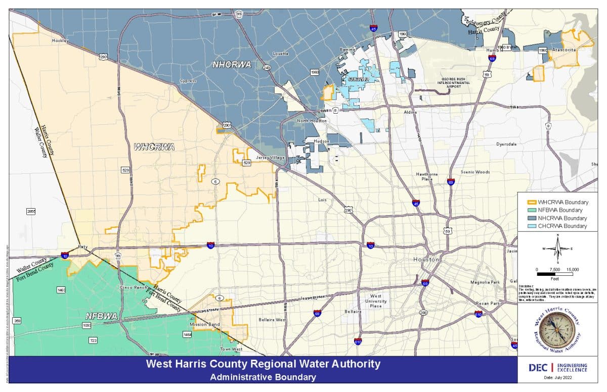 Maps West Harris County Regional Water Authority
