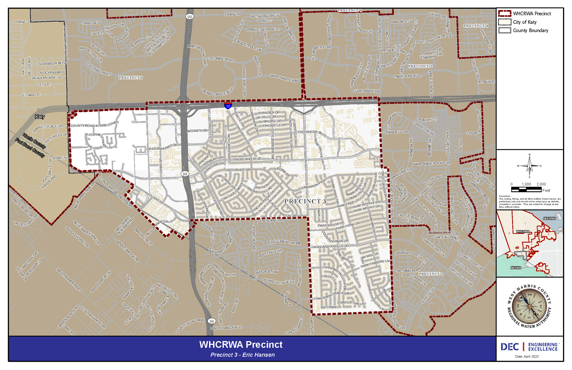 WHCRWA Precinct 3 Map