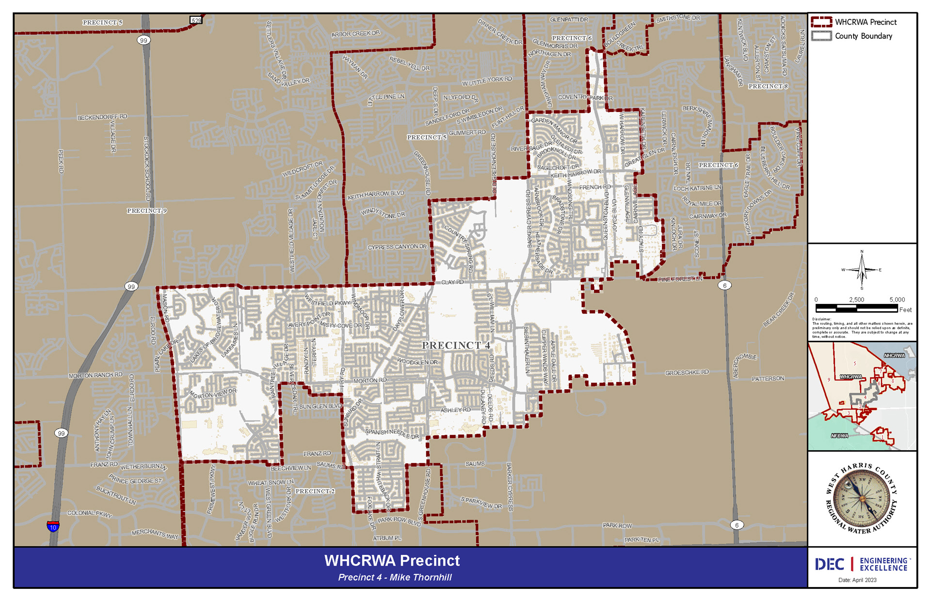 WHCRWA Precinct 4 Map
