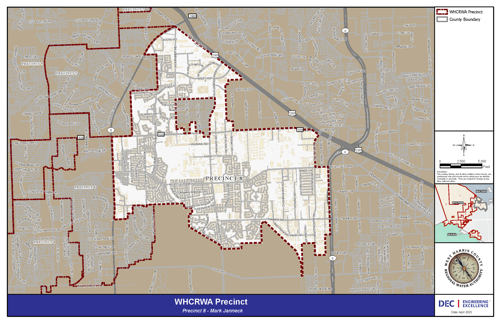 WHCRWA Precinct 8 Map