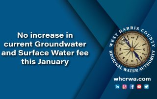 No increase in current Groundwater and Surface Water fee this January