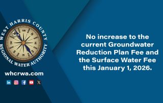 No increase to the current Groundwater Reduction Plan Fee and the Surface Water Fee this January 1, 2026.