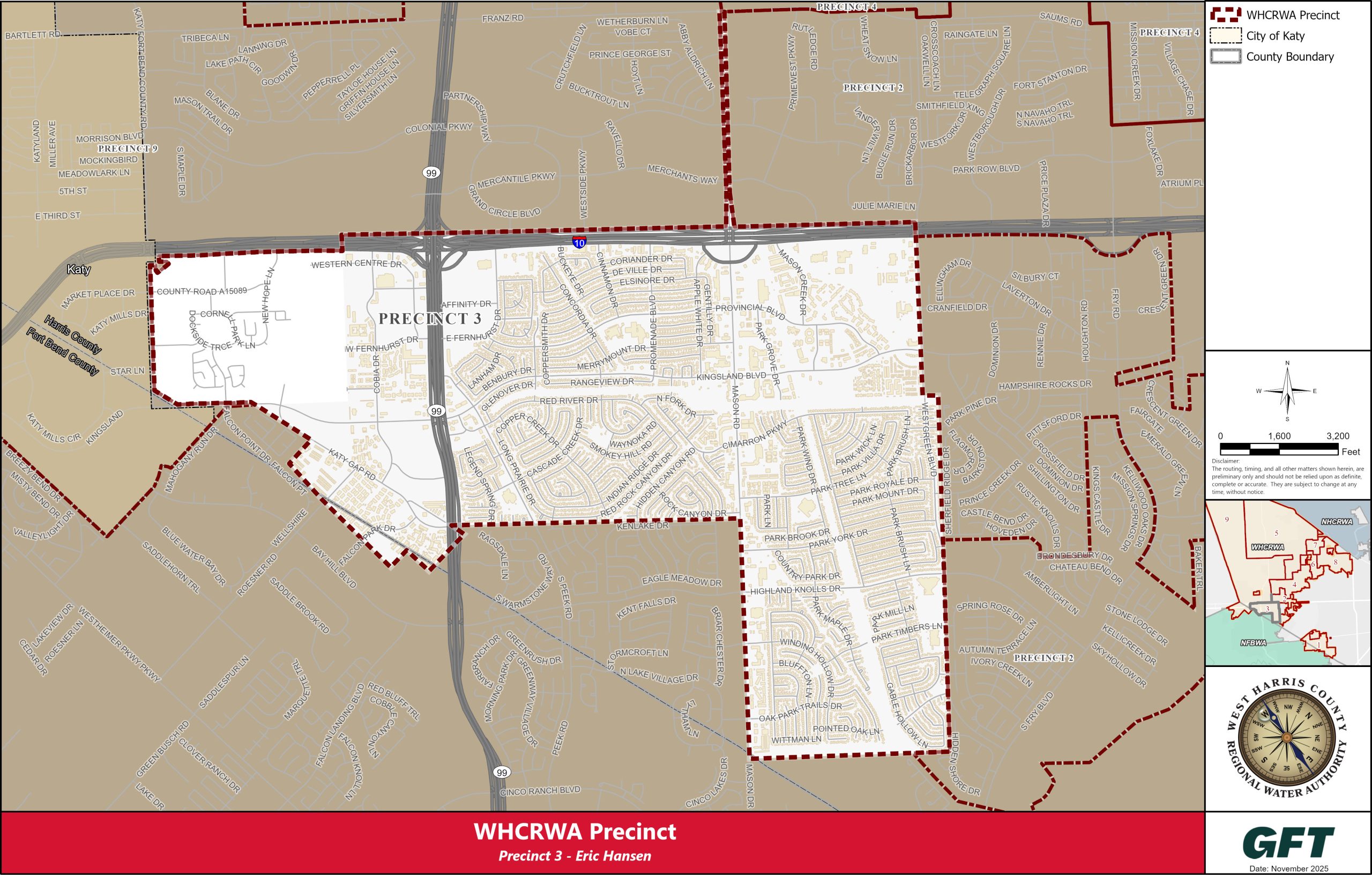 WHCRWA Precinct 3 Map