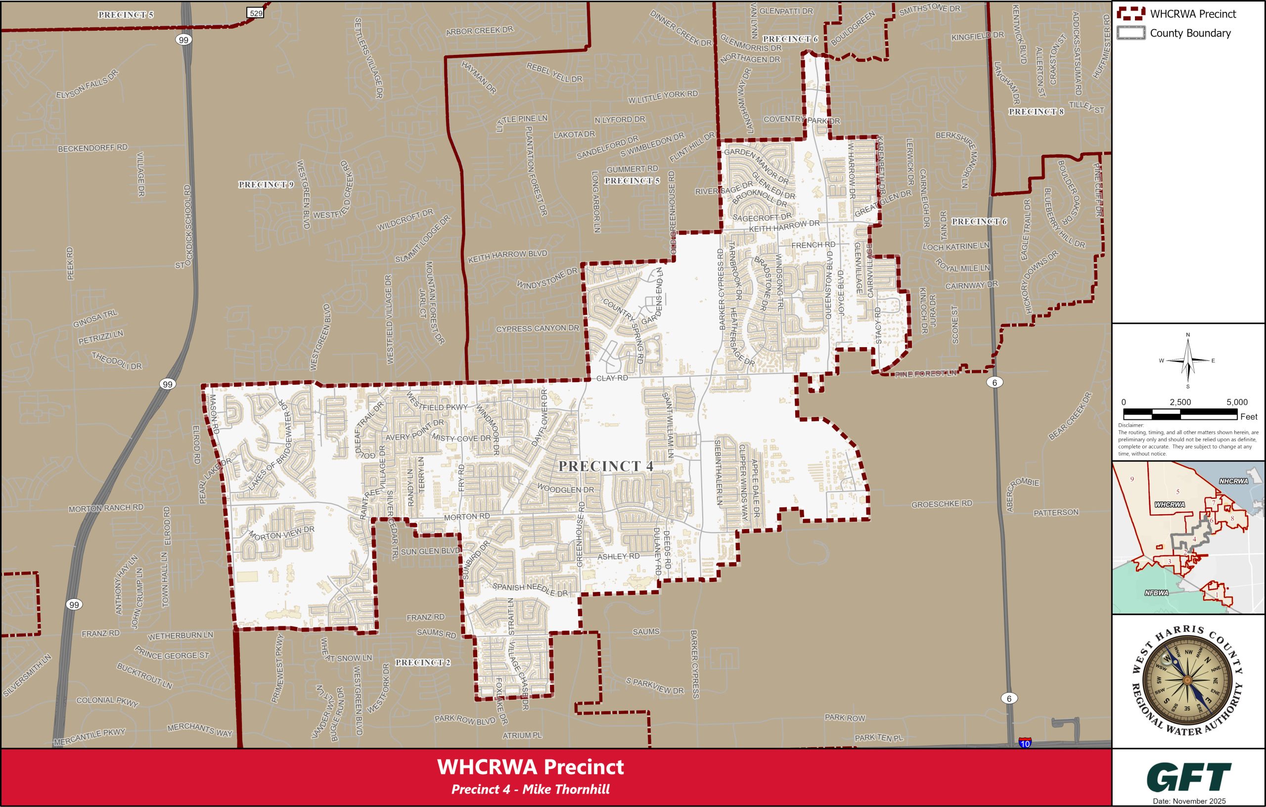 WHCRWA Precinct 4 Map