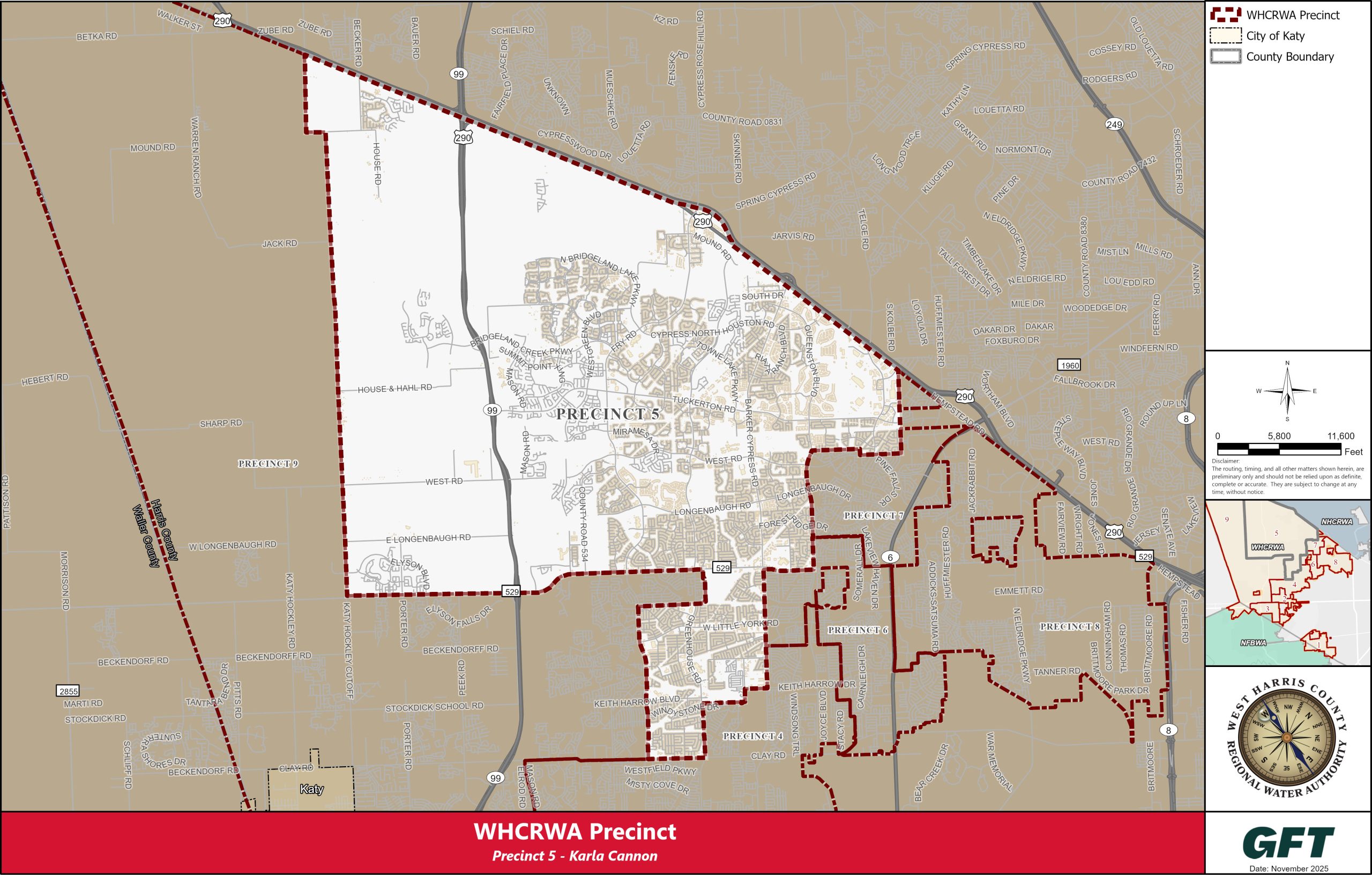 WHCRWA Precinct 5 Map
