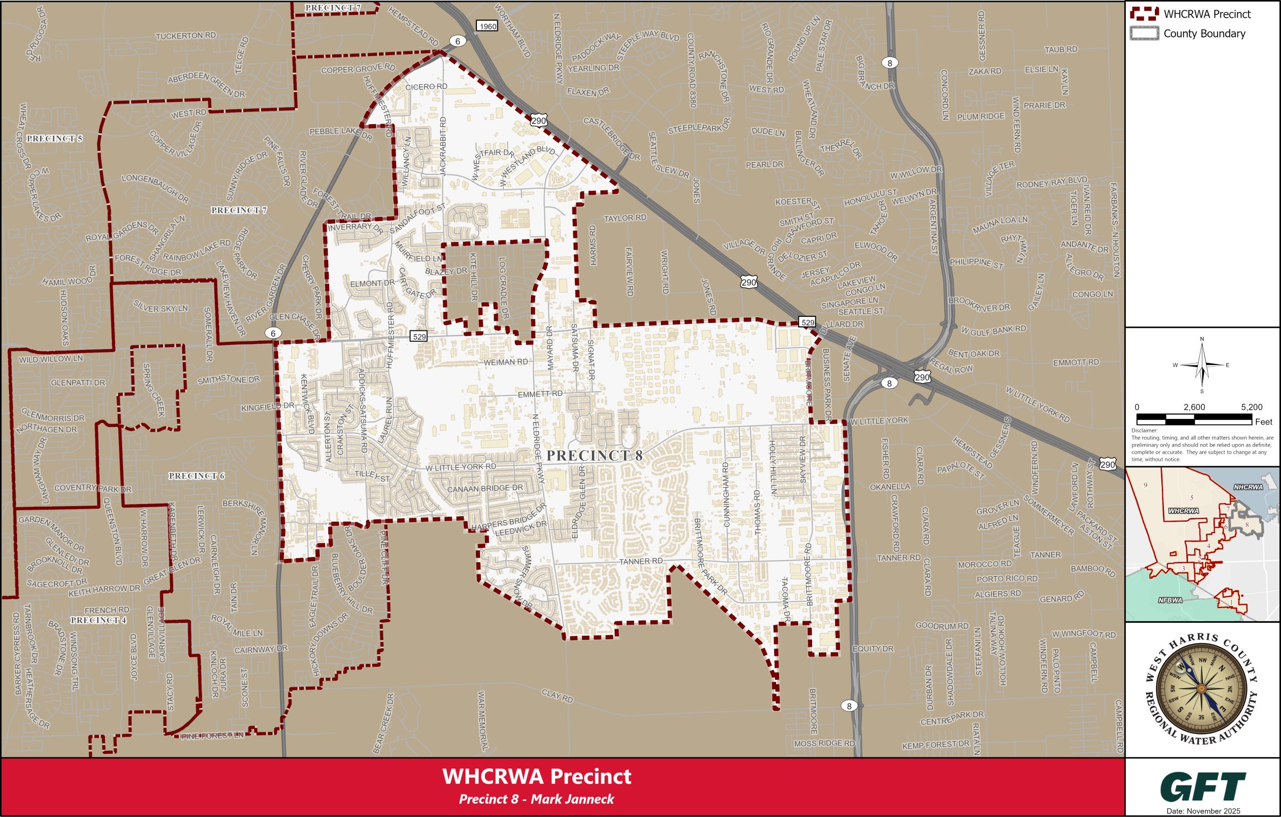 WHCRWA Precinct 8 Map