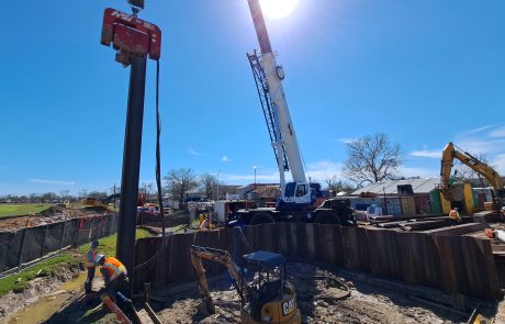 B3 – Site 1 – Installing BFV Vault Temporary Shoring Feb 2025