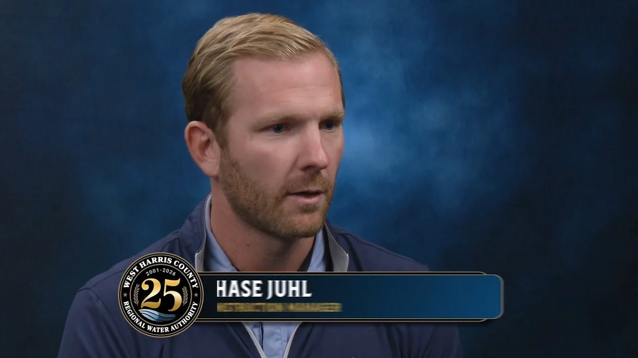 Chase Juhl explains the specialized inspection process used to help ensure the long-term reliability of the Surface Water Supply Project.