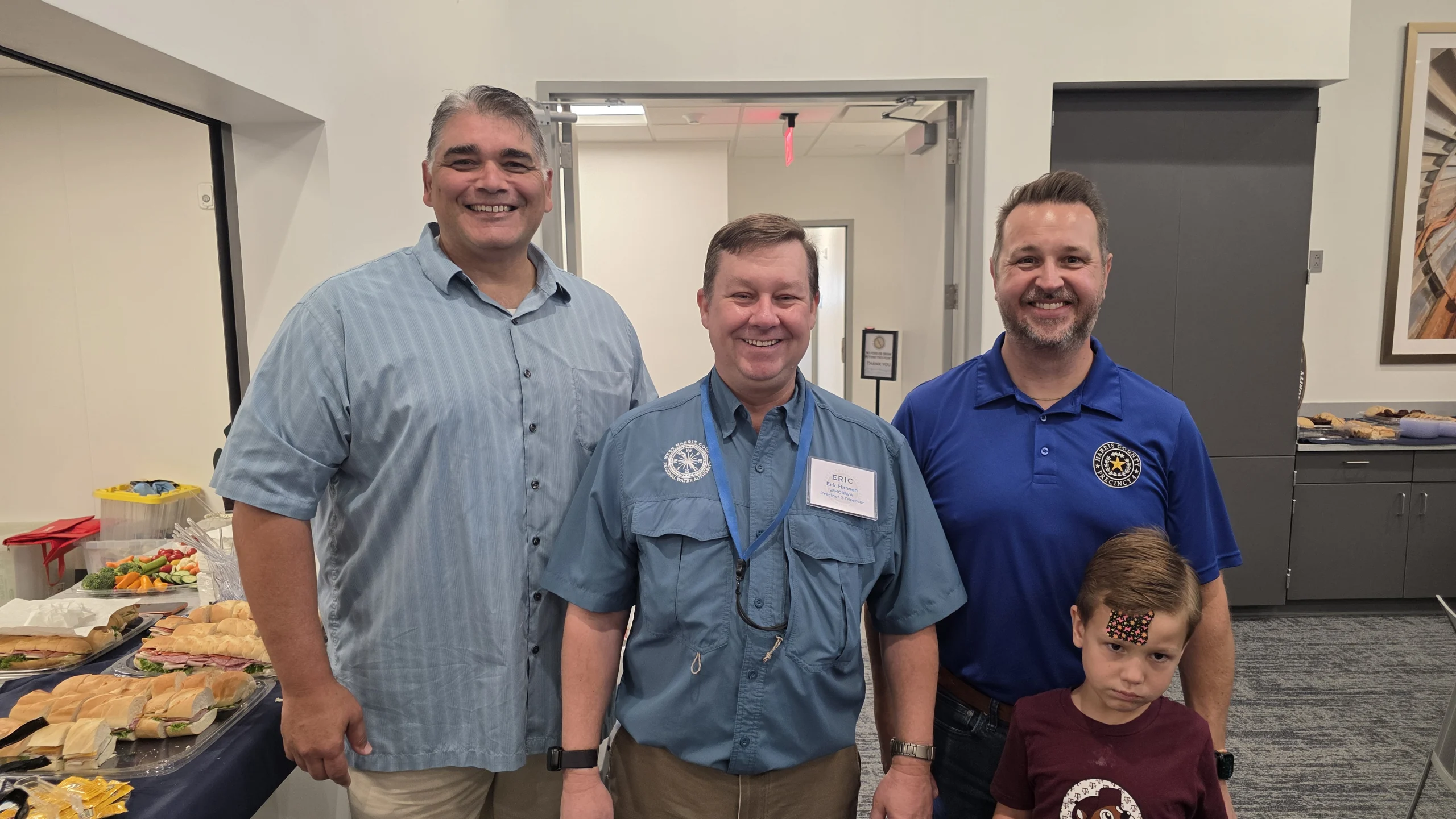 From left: Mike Turco, General Manager, Harris-Galveston Subsidence District; Eric Hansen, WHCRWA Board President; and Walter Hambrick, Harris County Precinct 4.